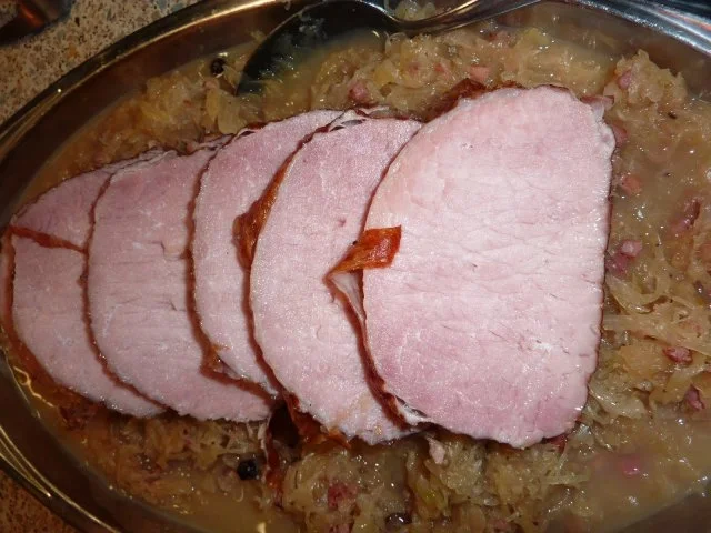 Rezept: FL/Schwein: Sauerkraut mit Kasseler Bild Nr. 6 FL/Schwein: Sauerkraut mit Kasseler - Rezept - Bild Nr. 6