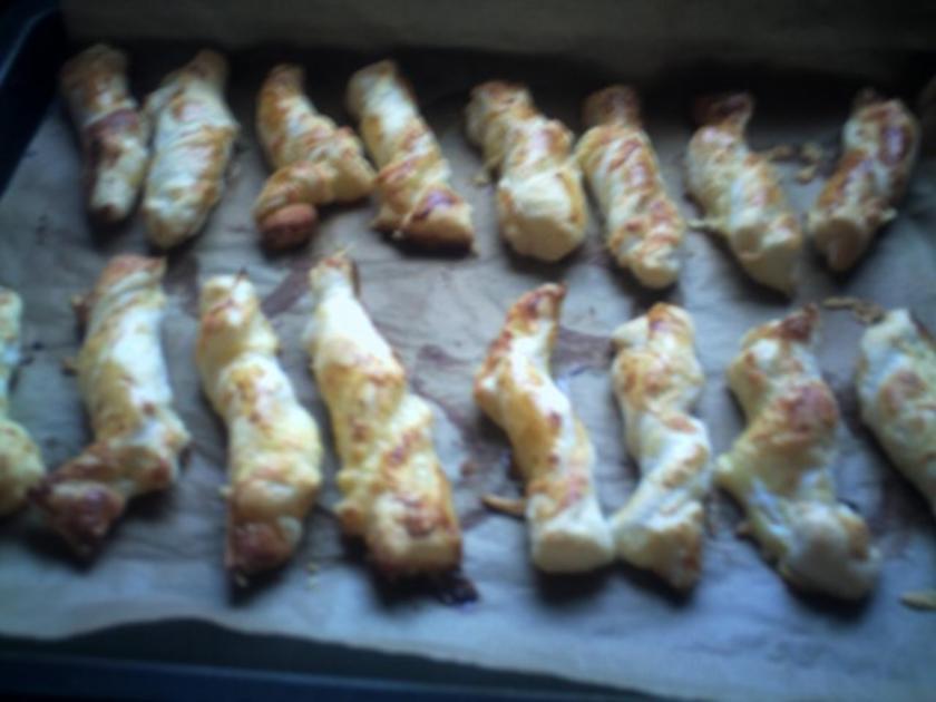 Käse Gebäck aus Blätterteig - schnell &amp; einfach - 463 kcal/100g