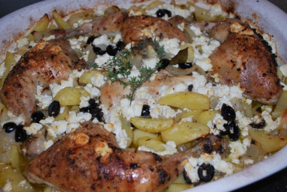 Griechisches Zitronenhuhn - Rezept mit Bild - kochbar.de