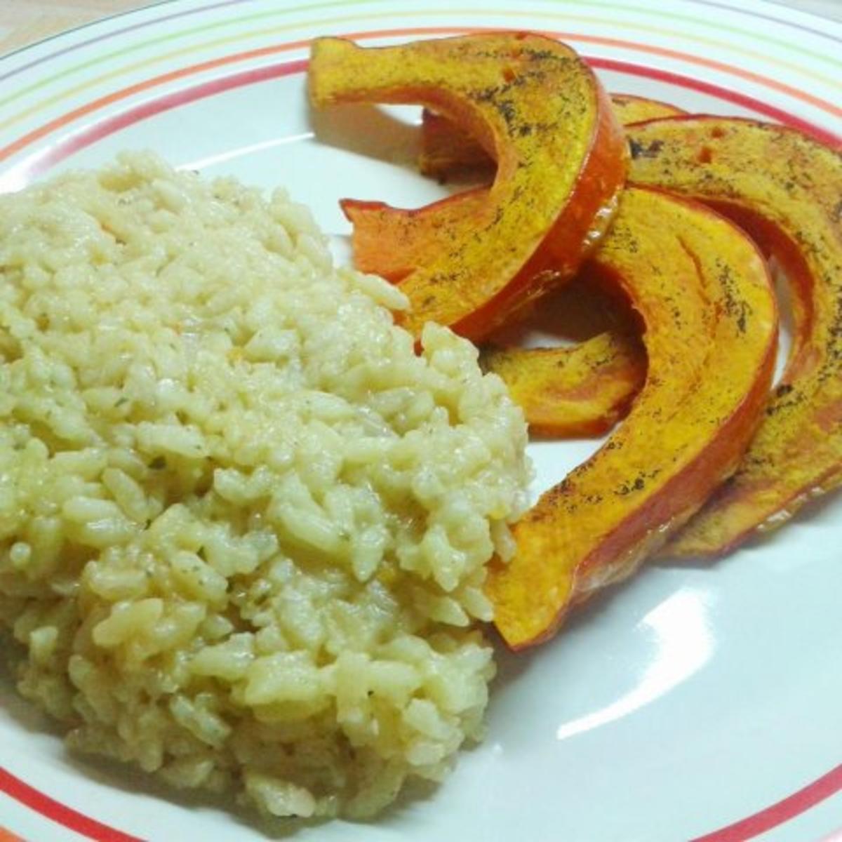 Maccadamia-Risotto mit Vanille-Kürbis - Rezept