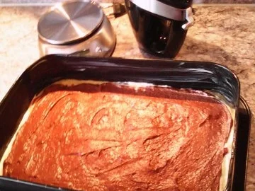 Rezept: Kirschkuchen nach Art einer Donauwelle Bild Nr. 2 Kirschkuchen nach Art einer Donauwelle - Rezept - Bild Nr. 2