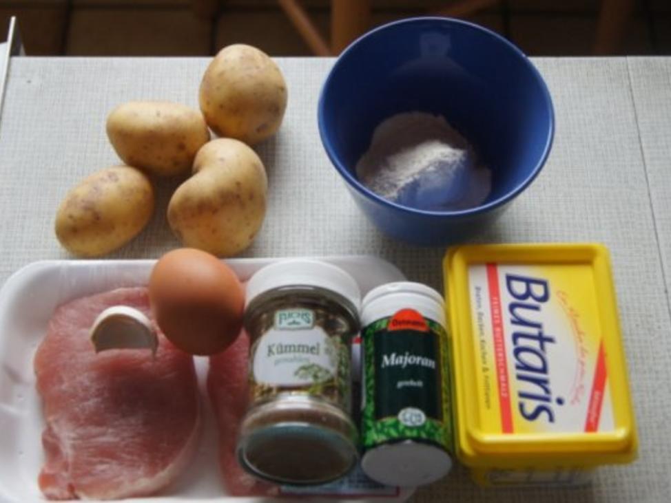 Minutensteaks mit Kartoffelpufferpanade, Selleriepüree und Tatarska ...