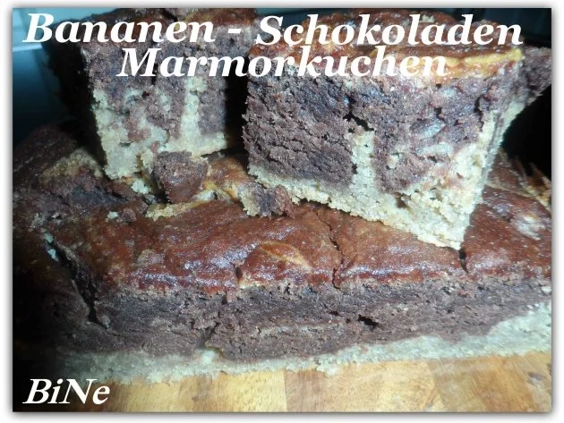 BiNe` S BANANEN - SCHOKOLADEN MARMORKUCHEN - Rezept - Bild Nr. 2