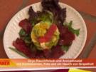 Oryx-Rauchfleisch und Avocadosalat mit gerösteten Kürbiskernen, Feta und Grapefruit - Rezept