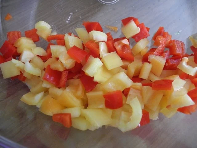 Gemüse - Quartett in Aubergine gewickelt an Tomatensugo - Rezept - Bild Nr. 8