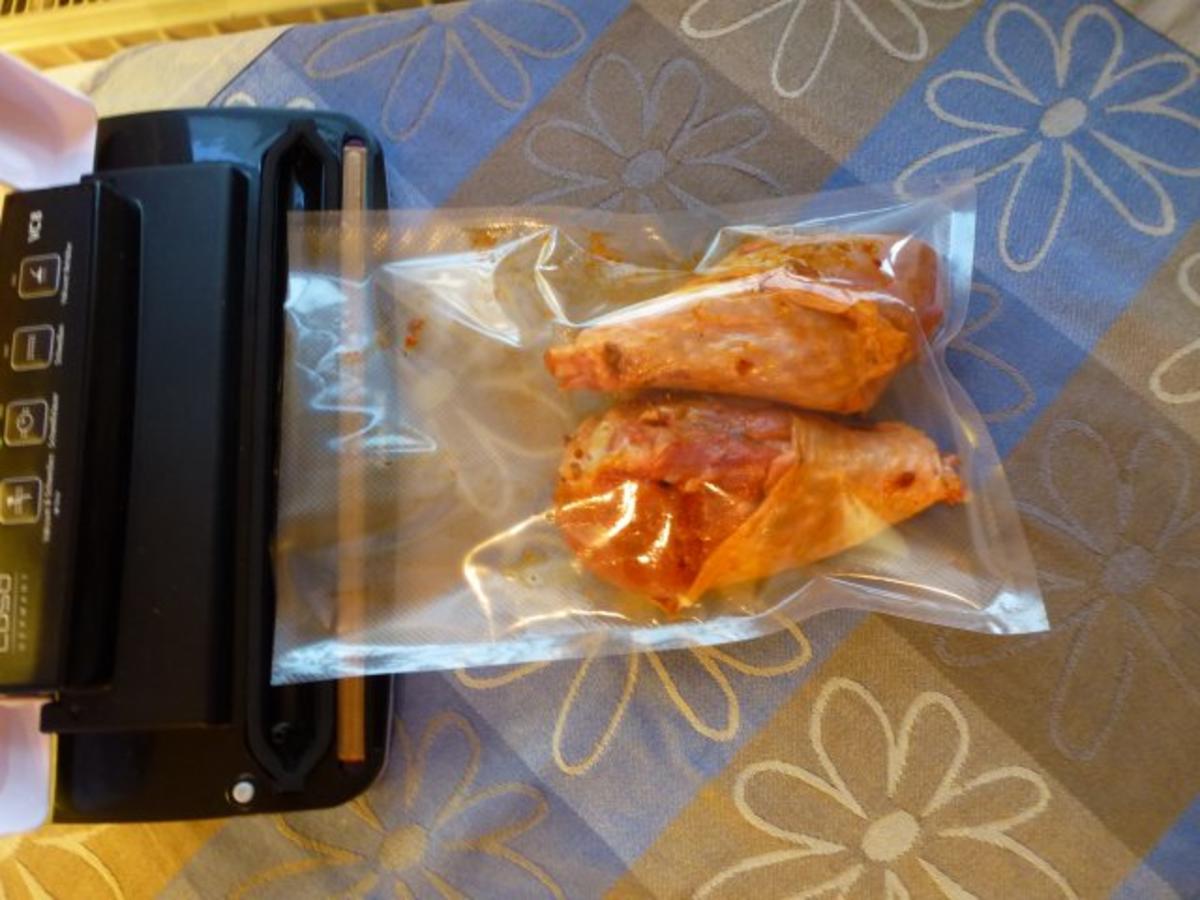 Sous Vide gegarte würzige Putenunterkeulen - Rezept - Bild Nr. 5