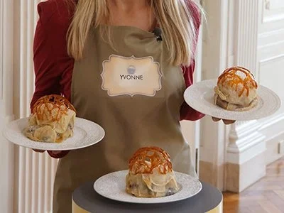 Rezept: Geschichteter Apfelstrudel mit Karamellhaube Geschichteter Apfelstrudel mit Karamellhaube - Rezept