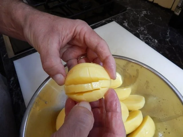 Schweinefilet im Speckmantel mit Kartoffeln - Rezept - Bild Nr. 4