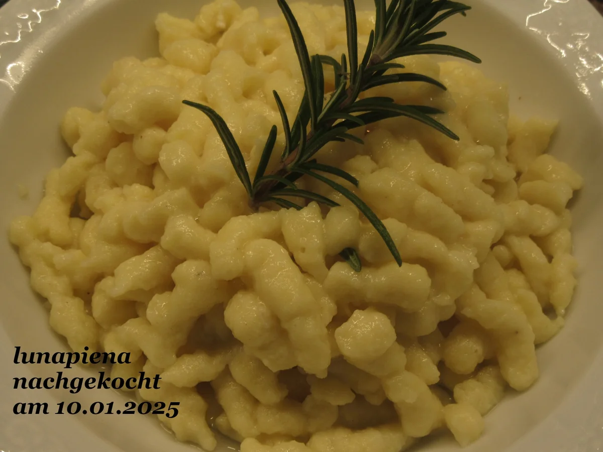 Rezept: Kartoffelspätzle Bild Nr. 2 Kartoffelspätzle - Rezept - Bild Nr. 2