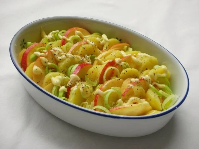 Fischfilet im Apfel-Kartoffelbett mit Curryhaube - Rezept - Bild Nr. 8