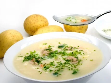 Rezept: Kartoffelsuppe mit Schinken Kartoffelsuppe mit Schinken - Rezept