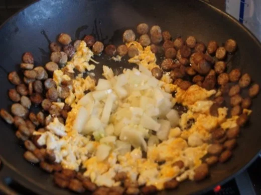 Asia-Wok mit Nürnberger Rostbratwürstchen - Rezept - Bild Nr. 7