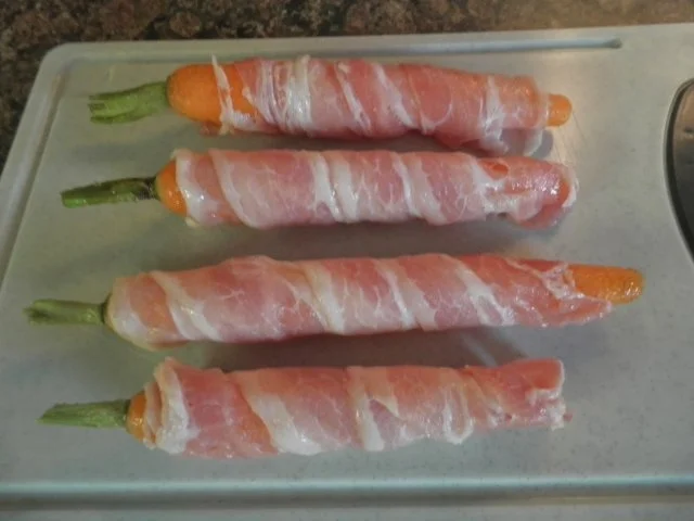 Rezept: Karotten im Speckmantel ... Bild Nr. 8 Karotten im Speckmantel ... - Rezept - Bild Nr. 8