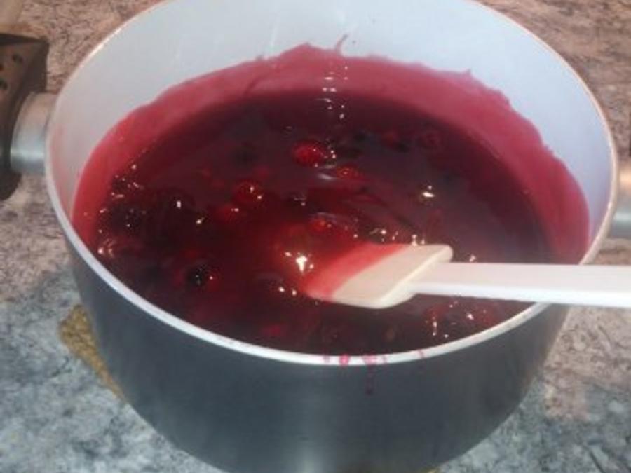 Rote Grütze Torte mit Miniwindbeutel - einfach - 1 kcal/100g