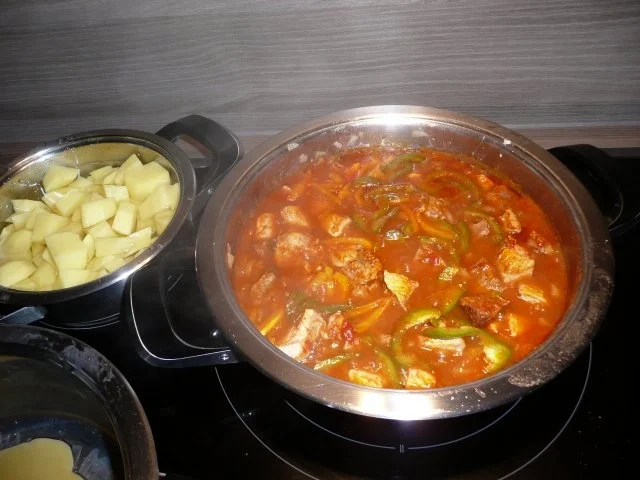 Grünkohl - Kartoffelstampf mit Gulasch und Karotten ! - Rezept - Bild Nr. 4