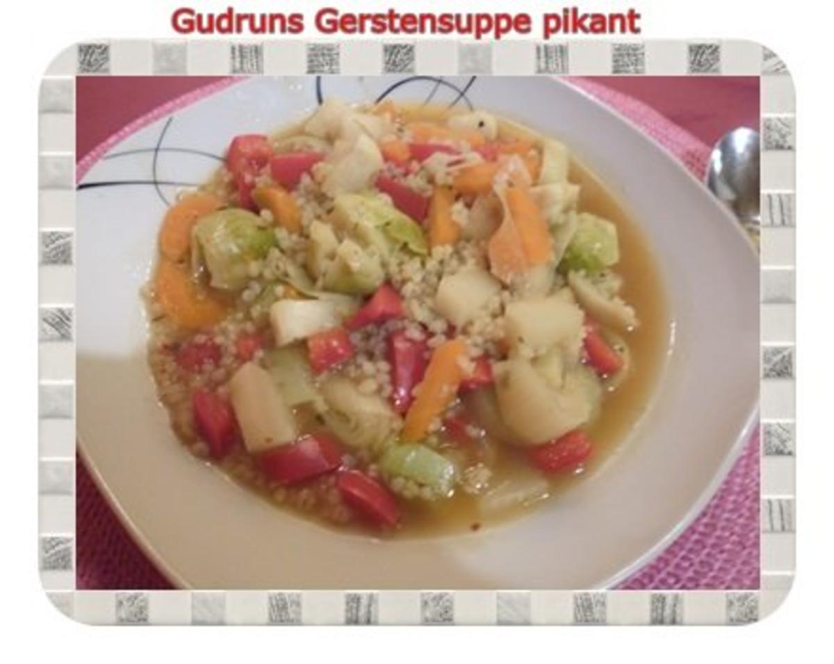 Suppe: Gerstensuppe pikant - Rezept