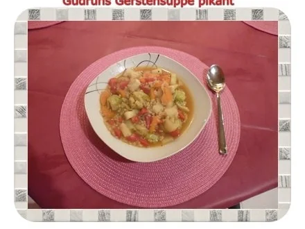 Rezept: Suppe: Gerstensuppe pikant Bild Nr. 8 Suppe: Gerstensuppe pikant - Rezept - Bild Nr. 8