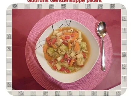 Rezept: Suppe: Gerstensuppe pikant Bild Nr. 9 Suppe: Gerstensuppe pikant - Rezept - Bild Nr. 9