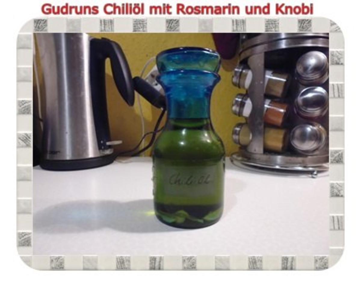 Bilder für Öl: Chiliöl mit Rosmarin und Knobi - Rezept
