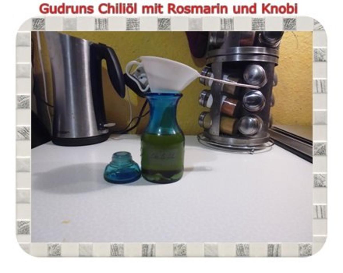 Öl: Chiliöl mit Rosmarin und Knobi - Rezept - Bild Nr. 6