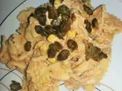 Thunfisch Nudelsalat mit frittierten Kapern - Rezept