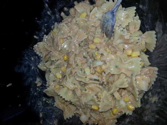 Thunfisch Nudelsalat mit frittierten Kapern - Rezept - Bild Nr. 5