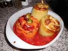 Paprikaschoten auf griechische Art>> - Rezept