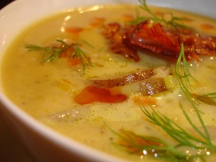 Topinambursuppe mit Wurzelgemüse - Rezept - kochbar.de