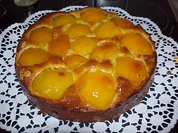 Pfirsichkuchen mit Schokostückchen - Rezept