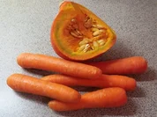 Kochen: Scharfe Möhren-Kürbis-Suppe, püriert - Rezept