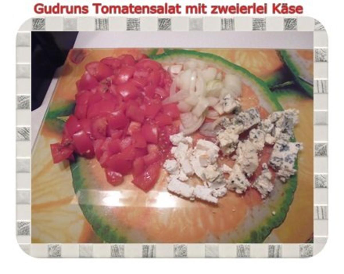 Salat: Tomatensalat mit zweierlei Käse - Rezept - Bild Nr. 3