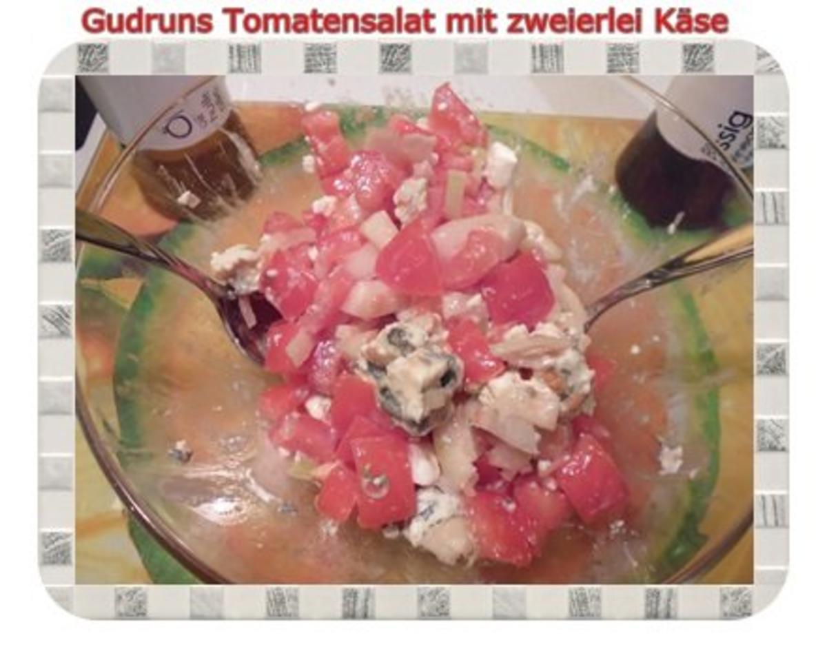 Salat: Tomatensalat mit zweierlei Käse - Rezept - Bild Nr. 4