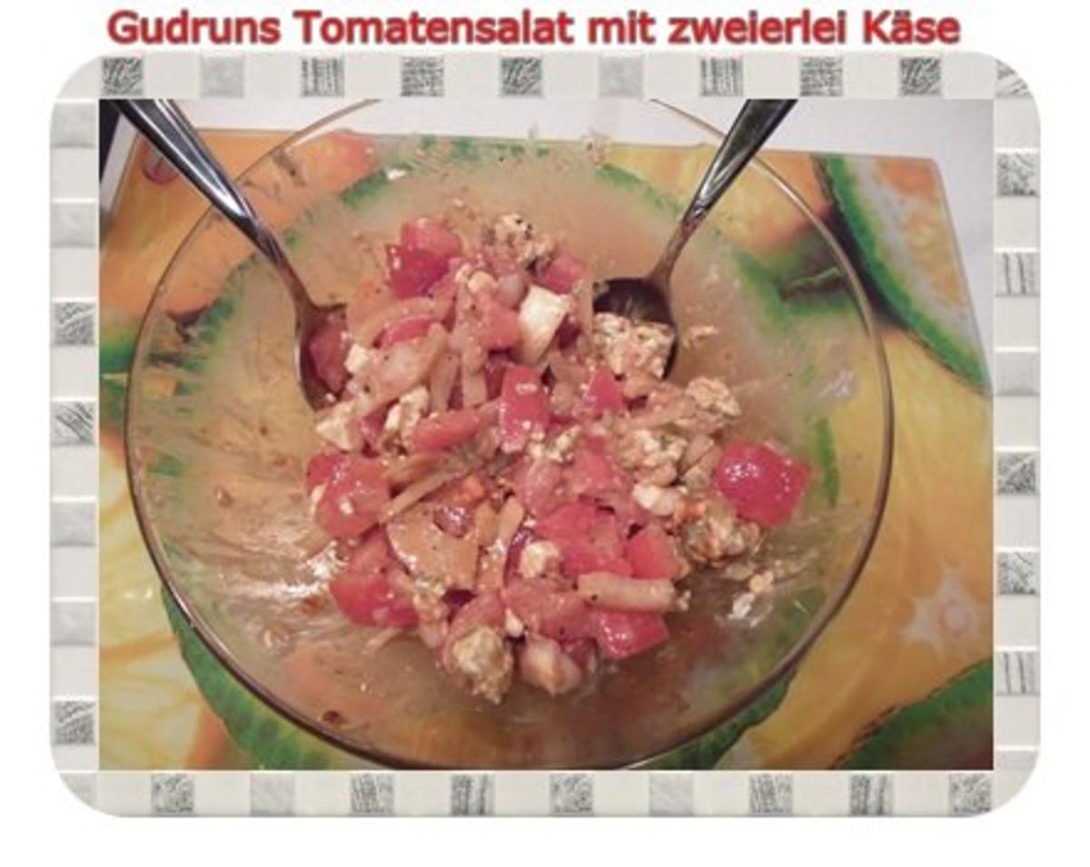 Salat: Tomatensalat mit zweierlei Käse - Rezept - Bild Nr. 6