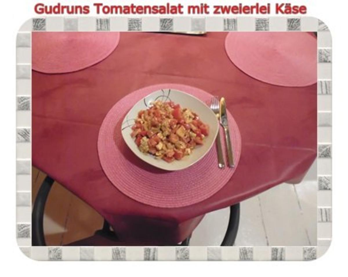 Salat: Tomatensalat mit zweierlei Käse - Rezept - Bild Nr. 7