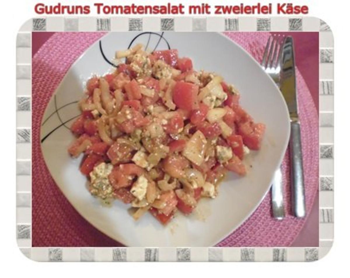 Salat: Tomatensalat mit zweierlei Käse - Rezept - Bild Nr. 8