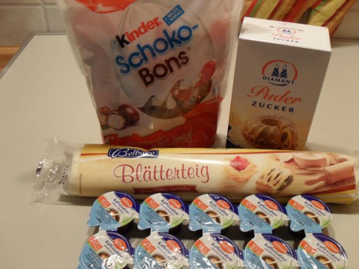 Schokobons im Blätterteig - Rezept - Bild Nr. 2