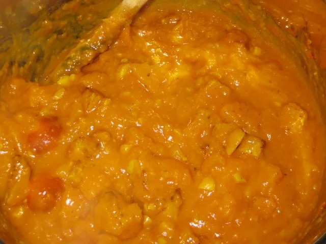 Rezept: Kürbiscurry mit Putenfiletstreifen und Ebly-Reis Bild Nr. 5 Kürbiscurry mit Putenfiletstreifen und Ebly-Reis - Rezept - Bild Nr. 5