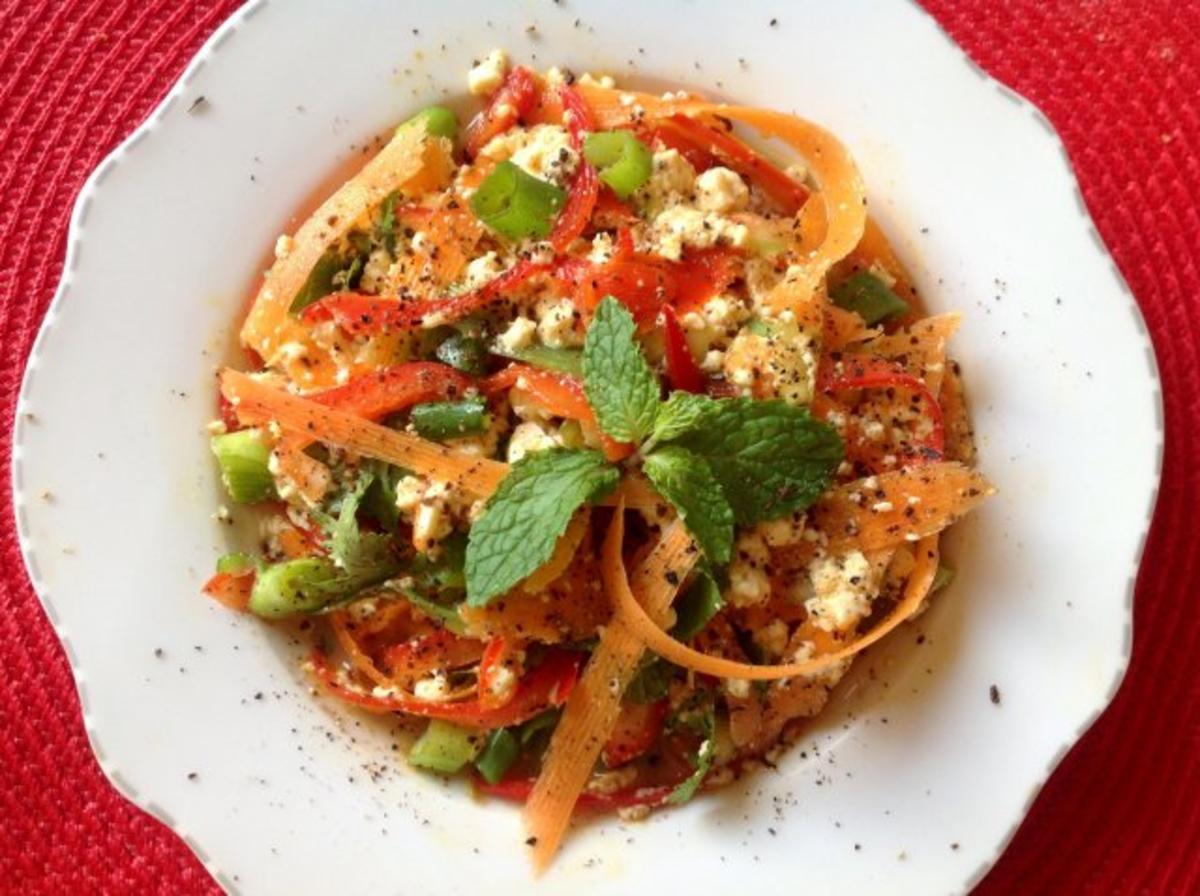 asiatischer Rohkostsalat mit Seidentofu - Rezept - Bild Nr. 4