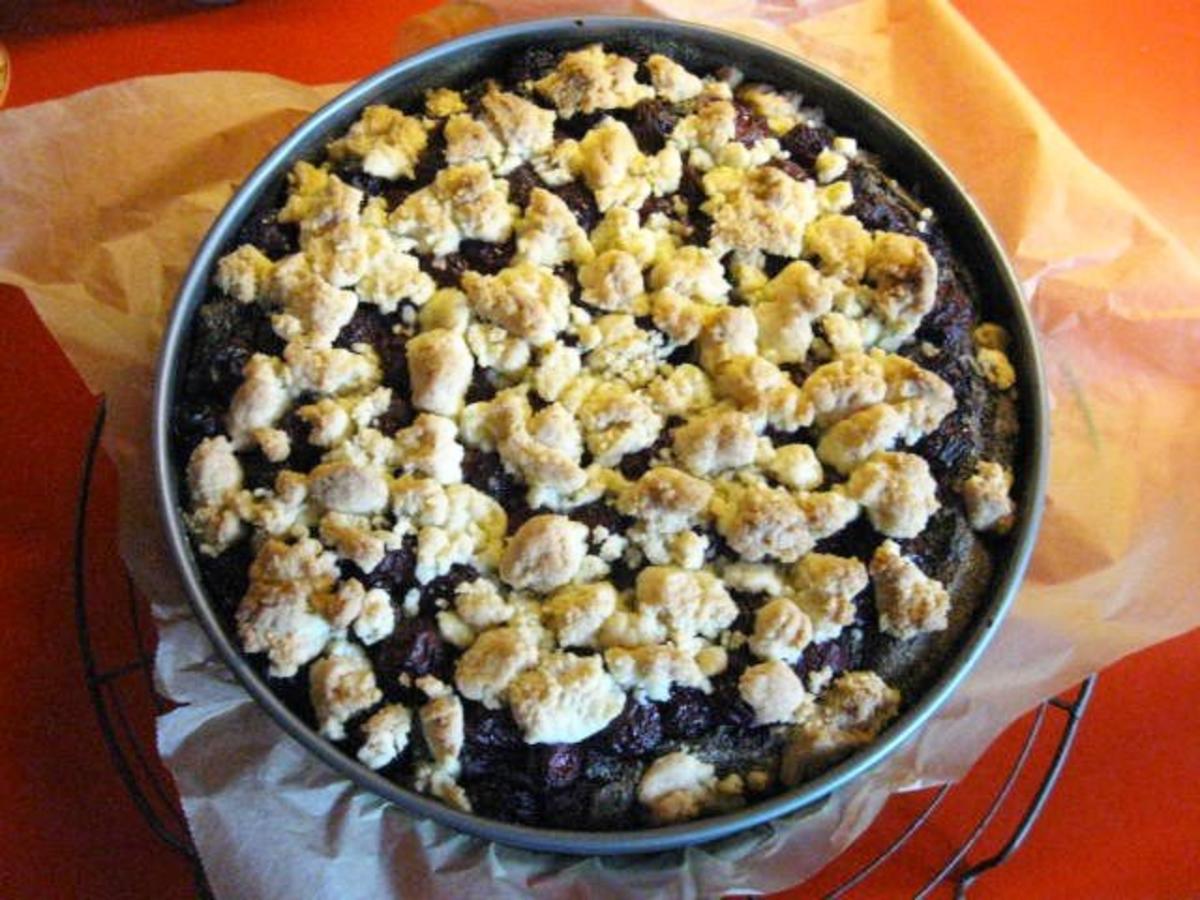 Mohn - Kirsch - Kuchen Mit Streusel - Rezept - Kochbar.de