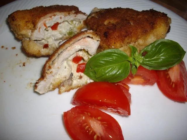 gefüllte schnitzelchen - Rezept