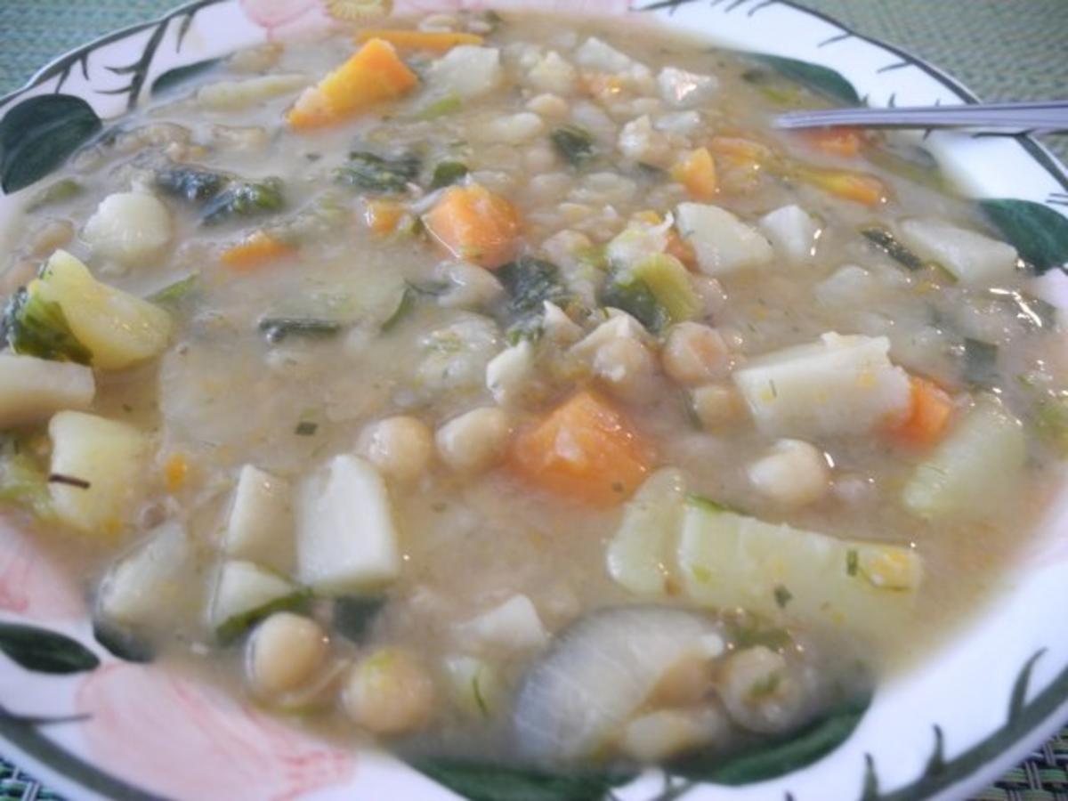 Suppen & Eintöpfe : Erbsen - Suppe ... ganz OHNE Fleisch - Rezept - Bild Nr. 2