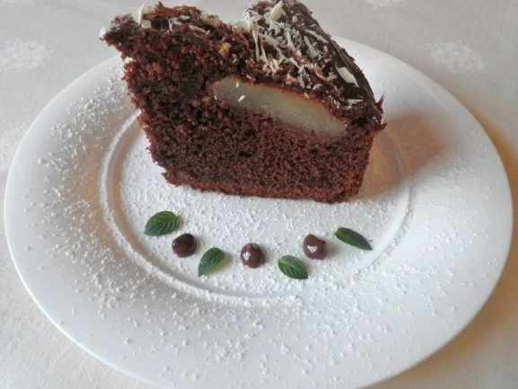 Kleiner Schokoladen - Birnen - Kuchen - Rezept - Bild Nr. 3