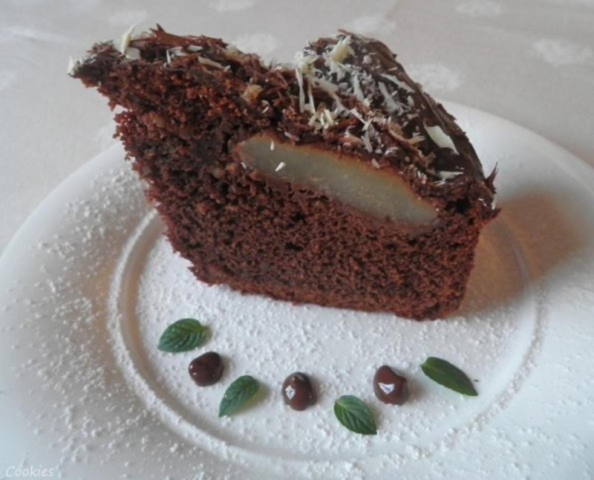 Kleiner Schokoladen - Birnen - Kuchen - Rezept - Bild Nr. 2