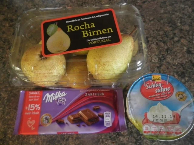 Kleiner Schokoladen - Birnen - Kuchen - Rezept - Bild Nr. 4