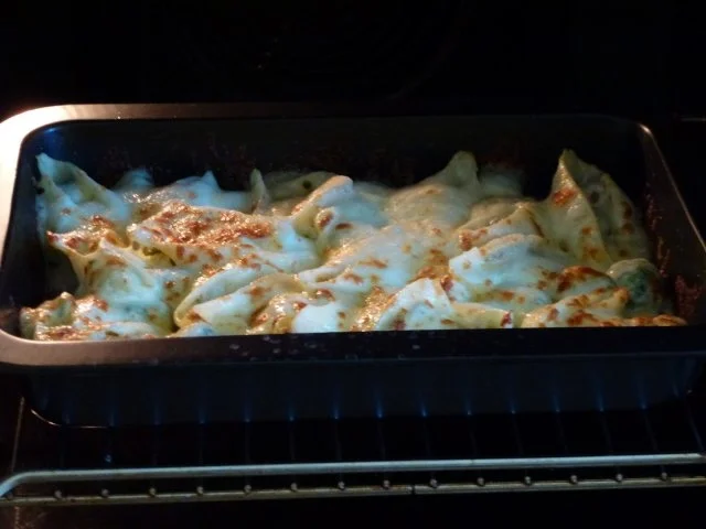 Rezept: Conchiglioni gefüllt mit würzigem Rosenkohl und mit Käse überbacken Bild Nr. 8 Conchiglioni gefüllt mit würzigem Rosenkohl und mit Käse überbacken - Rezept - Bild Nr. 8