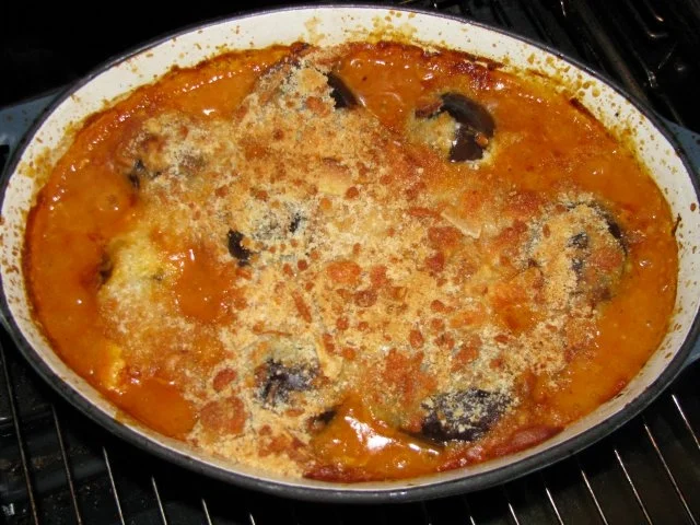 Überbackene Mini-Auberginen - Rezept