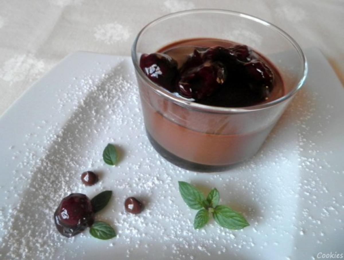 Bilder für Schnelles Schokoladen - Kirsch - Dessert - Rezept