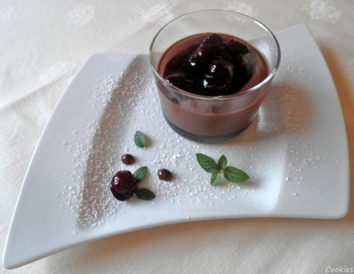 Schnelles Schokoladen - Kirsch - Dessert - Rezept - Bild Nr. 2