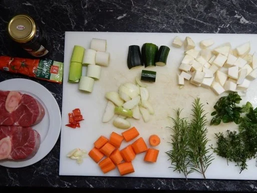 Ossobuco mit Basmati Reis - Rezept