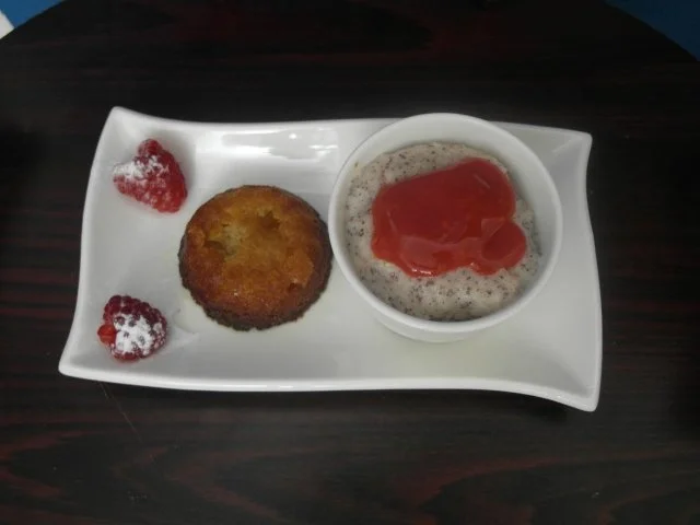 Kartoffel-Orangen-Dessert, Mandel-Mohn-Pudding - Rezept